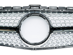 Diamond Style Front Grille Compatible With Mercedes Benz W205 C Class