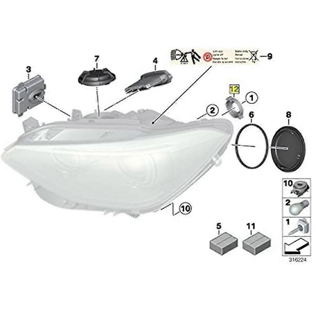 D1S D3s Bulb Holder Adapter - 63117162087/ 8PO941621 - Image 4