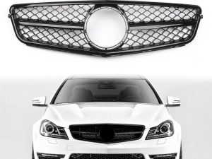 Front Bumper Grill Replacement Compatible With Mercedes Benz W204 C-Class