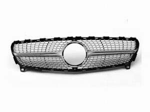 Mercedes Benz A Class W176 2016-18 Diamond Front Bumper Grille