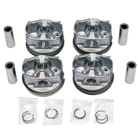 A2640301800 4X Pistons & Rings Set compatible with Mercedes-Benz