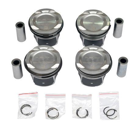 A2820300700 4X Pistons & Rings Set Compatible with Mercedes-Benz - Image 2