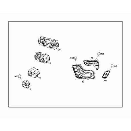 Power Window Switch Compatible With Mercedes-Benz Vito - Image 4